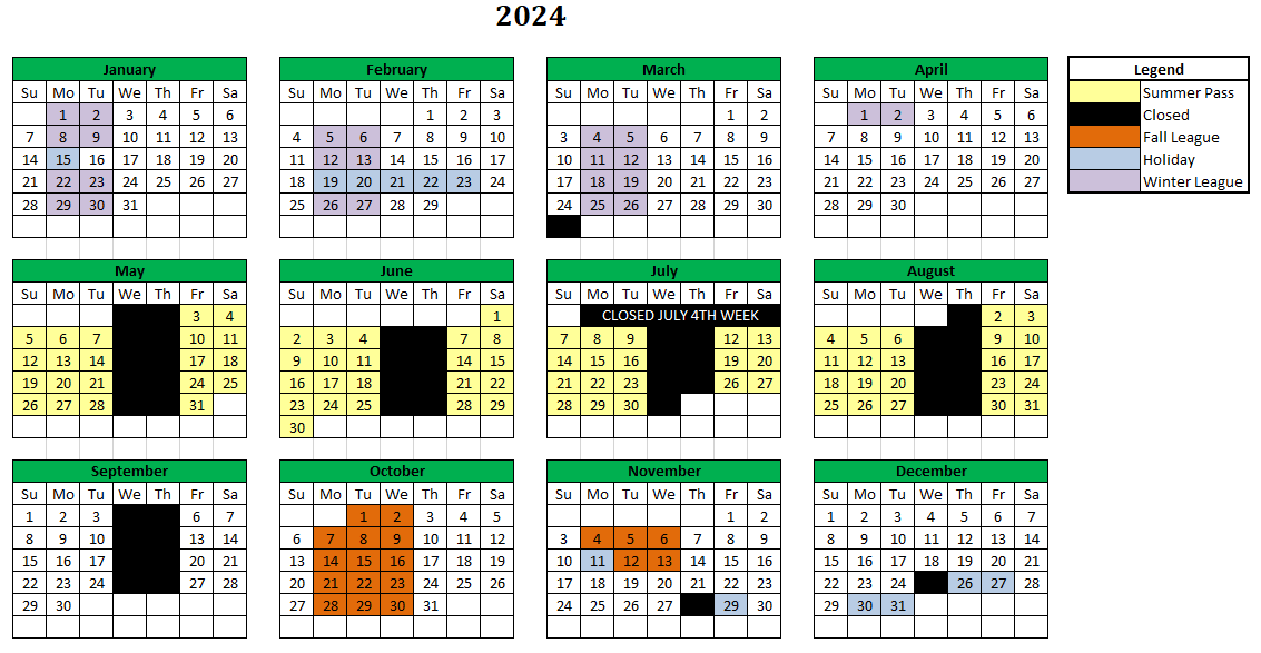 2024 Calendar Fore